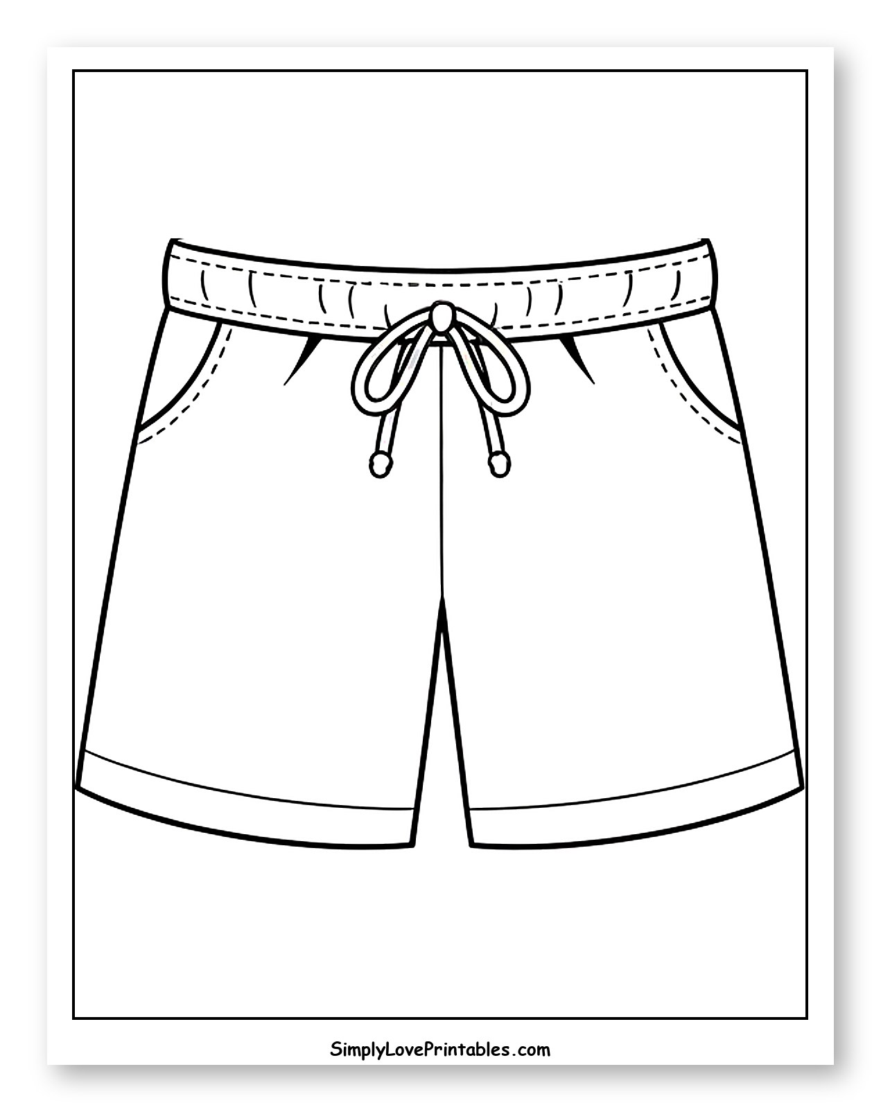 Classic Drawstring Shorts with Pockets