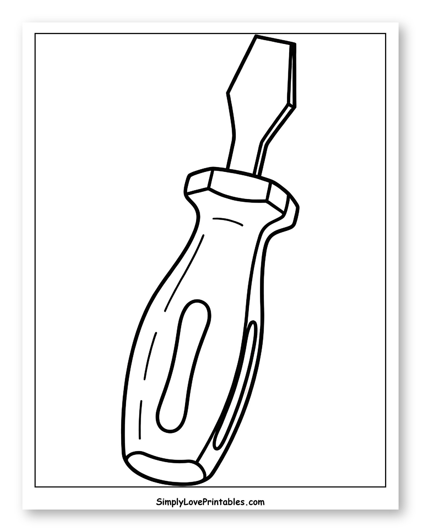 Classic Flathead Screwdriver Tool