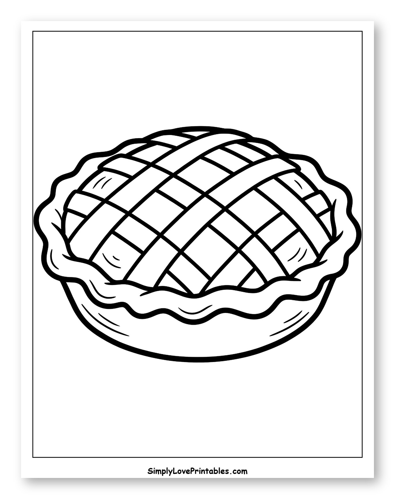Classic Lattice Topped Pie