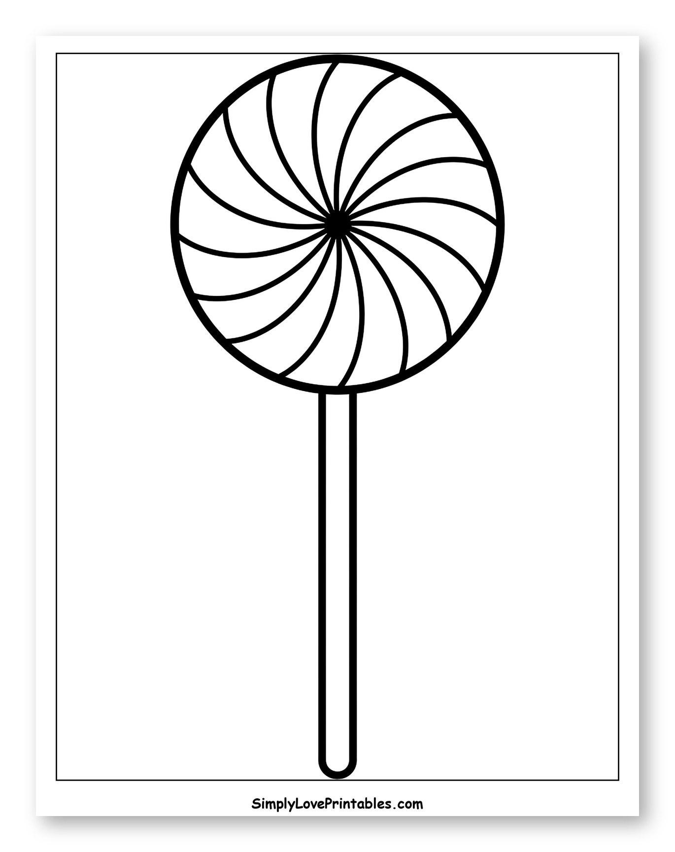 Classic Round Swirl Lollipop