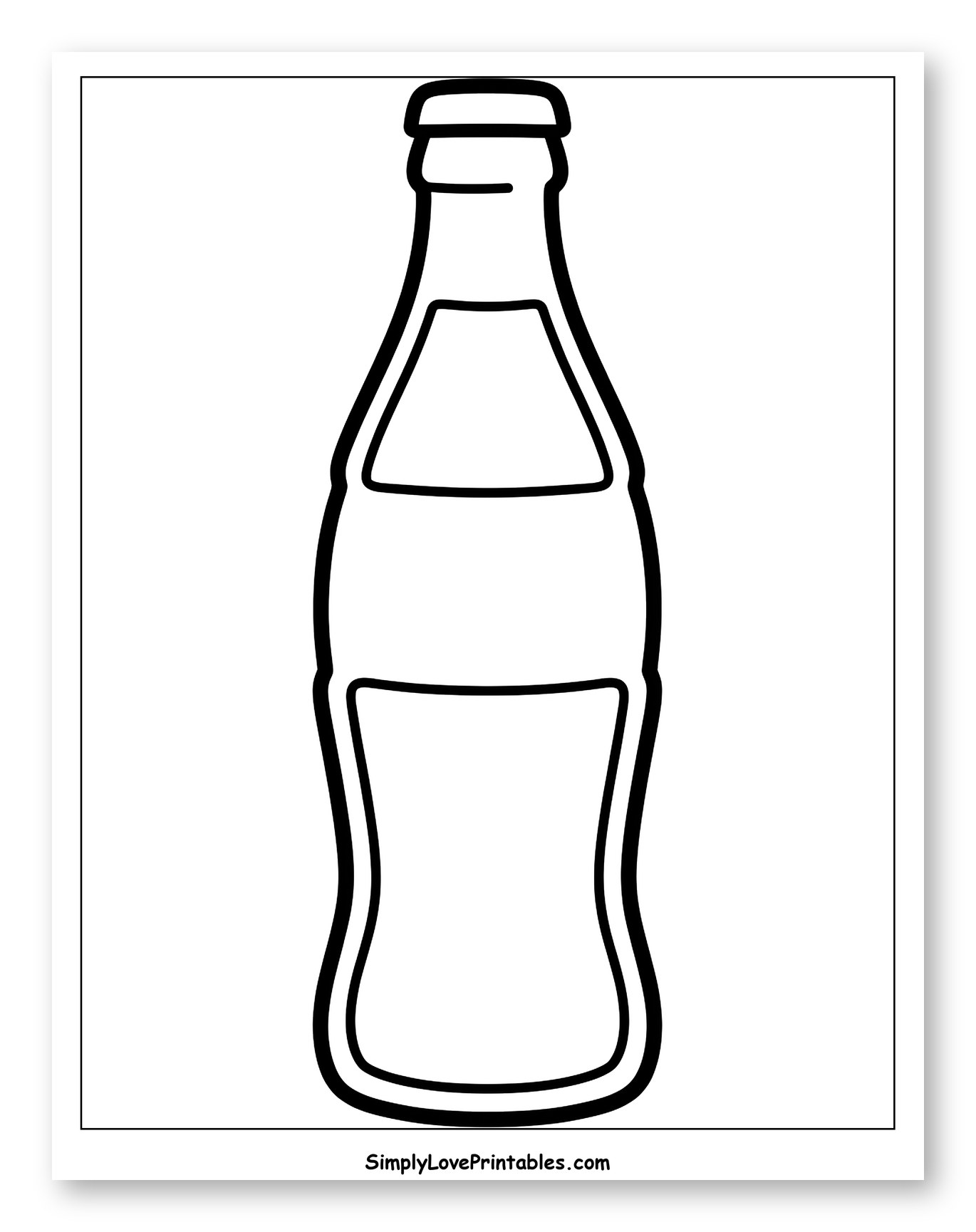 Classic Soda Bottle Outline