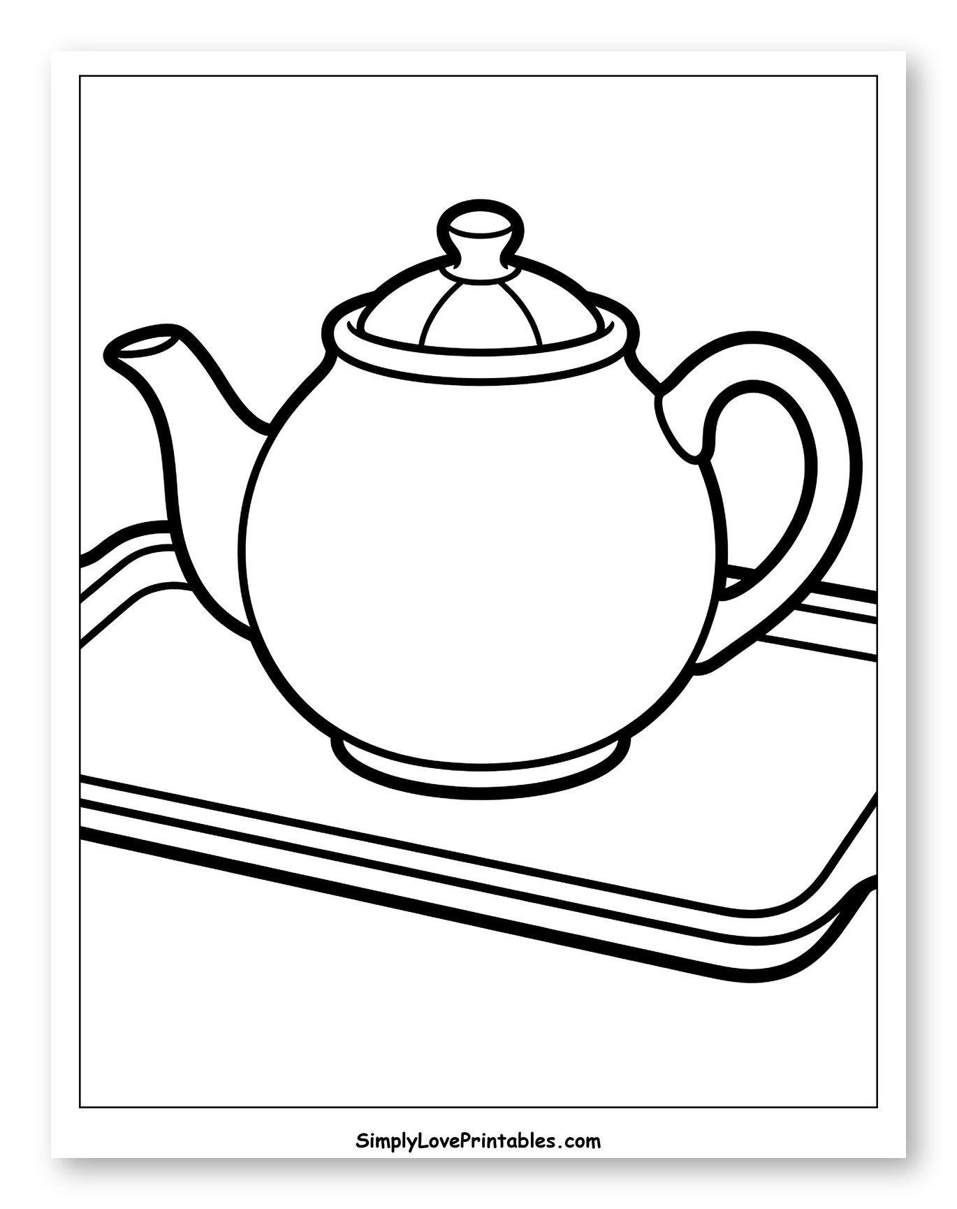 Classic Teapot on a Serving Tray