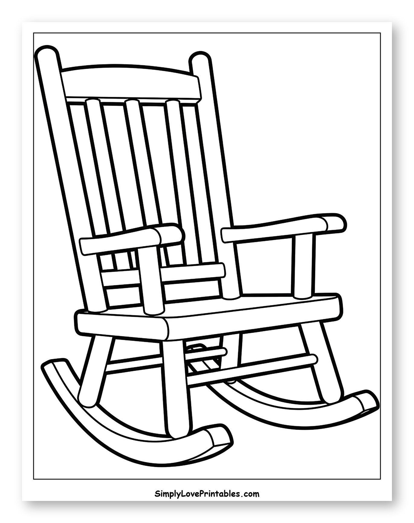 Classic Wooden Rocking Chair