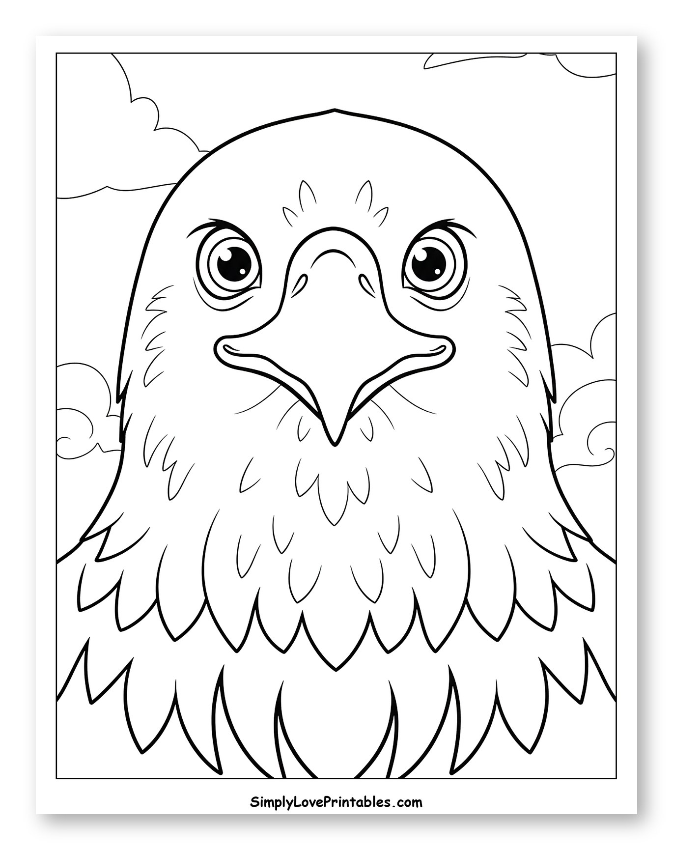 Close-up of a Friendly Bald Eagle