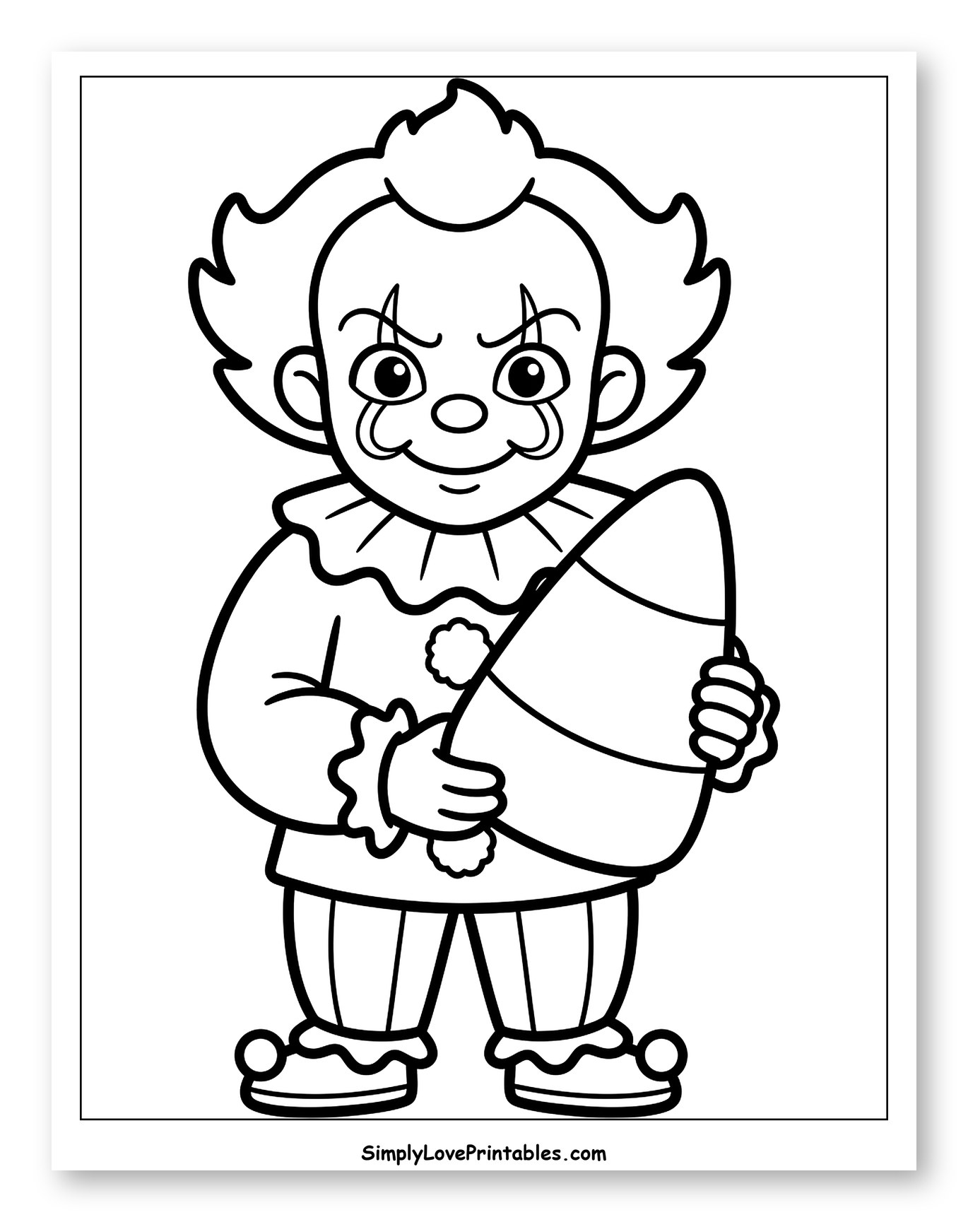 Clown Holding Big Candy Corn