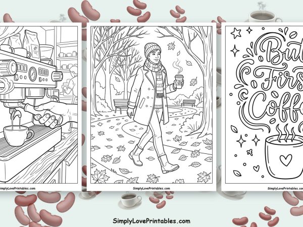 Coffee coloring pages featured image