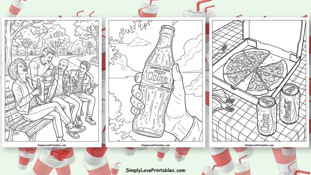 coke coloring pages featured image