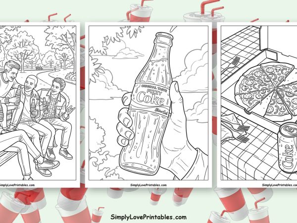 coke coloring pages featured image