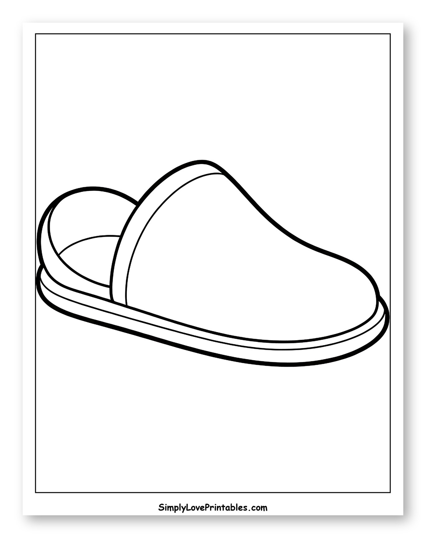 Comfortable Indoor Slipper Illustration