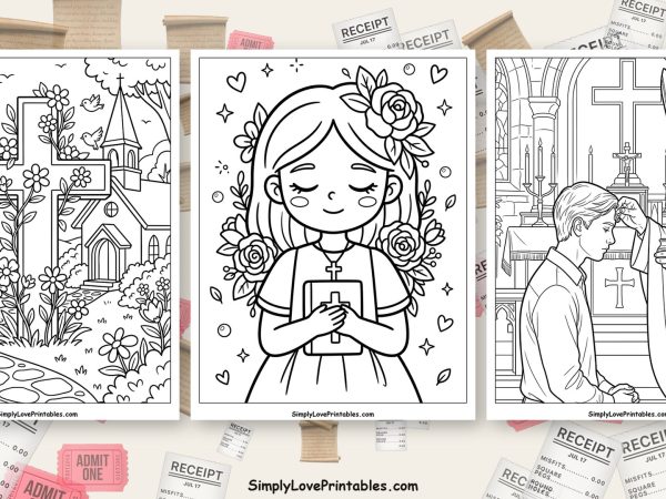 Confirmation coloring pages featured image