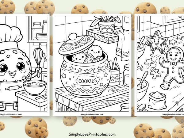 Cookie coloring pages featured image
