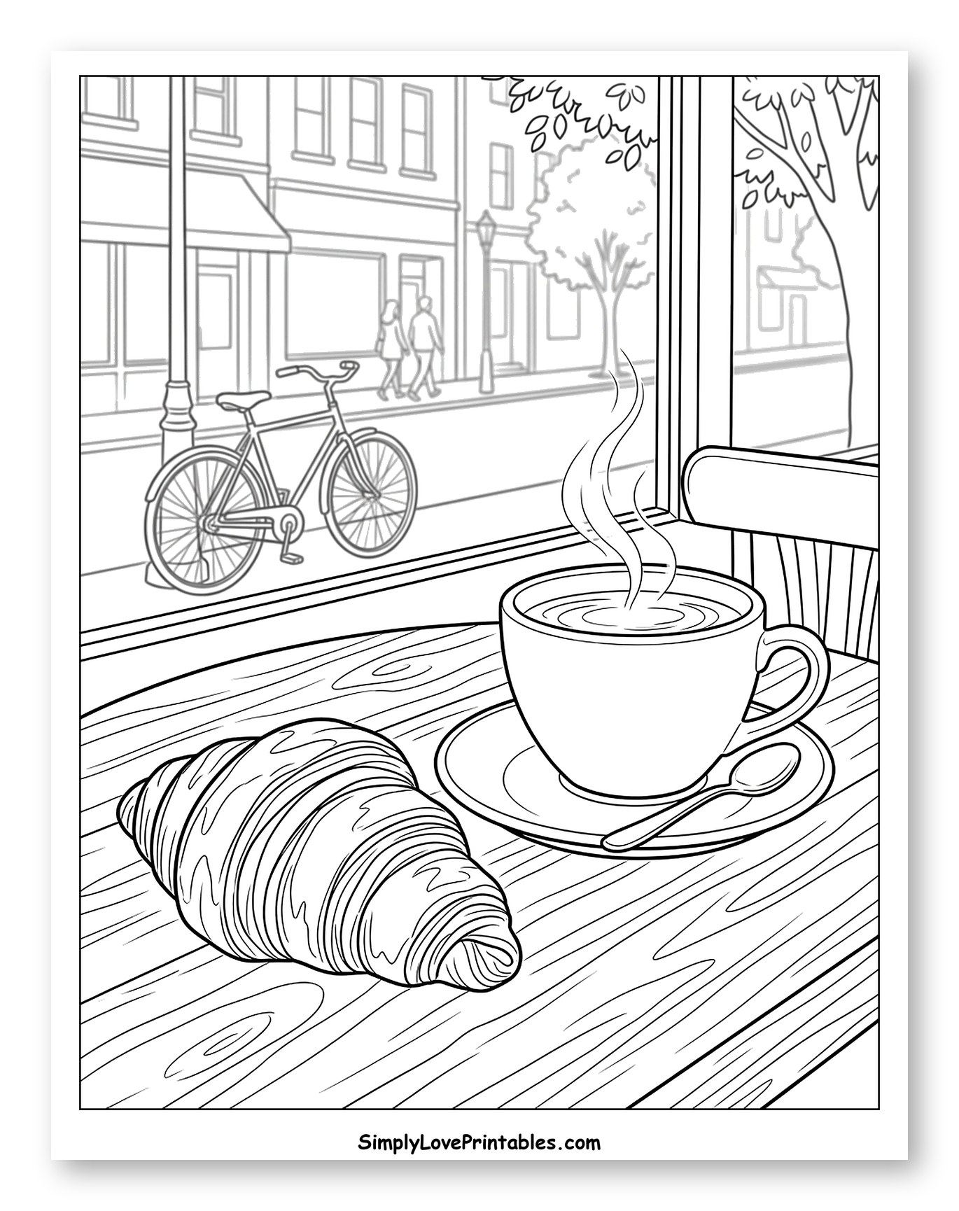 Cozy Cafe Breakfast with Street View