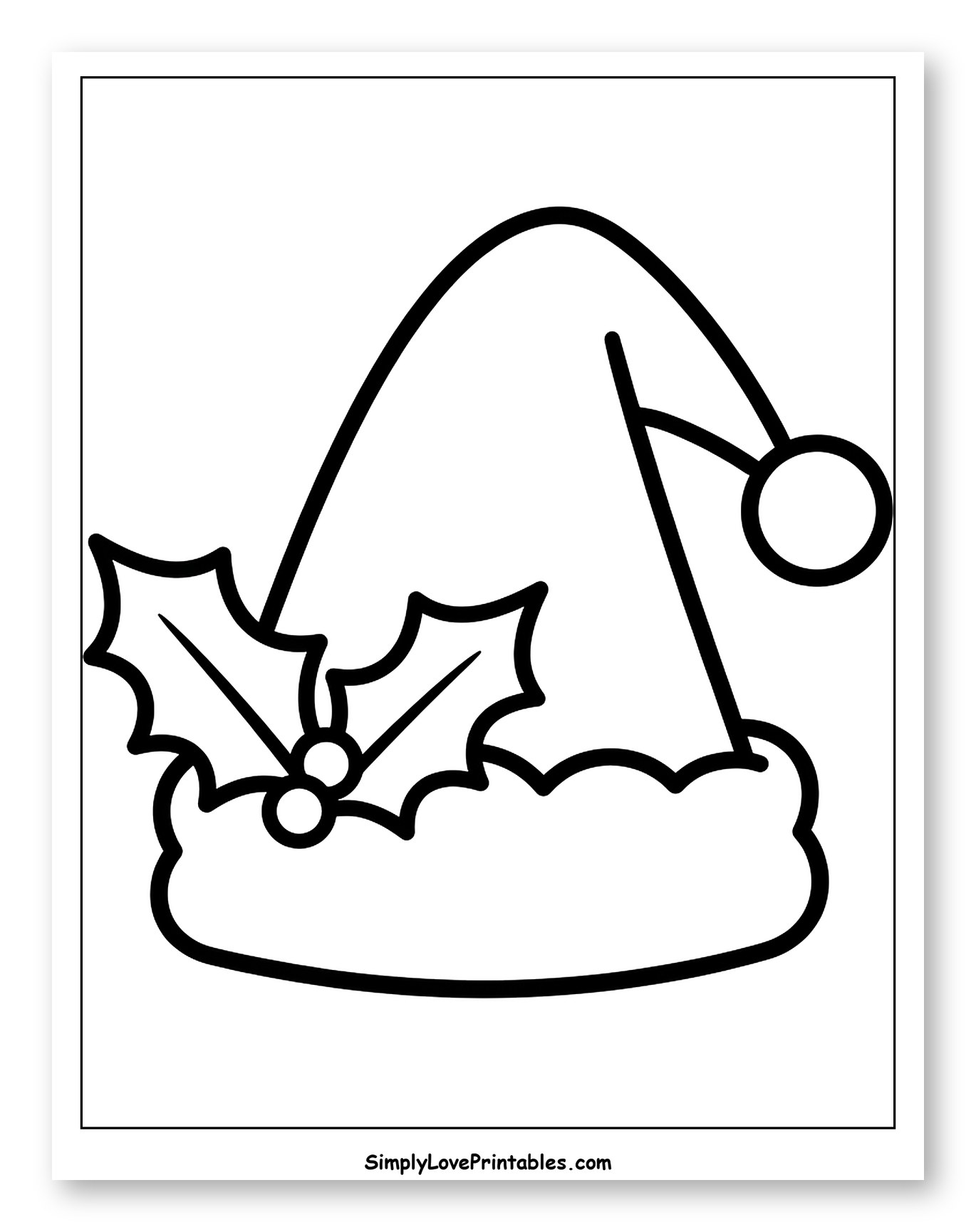 Cozy Christmas Elf Hat with Holly Leaves