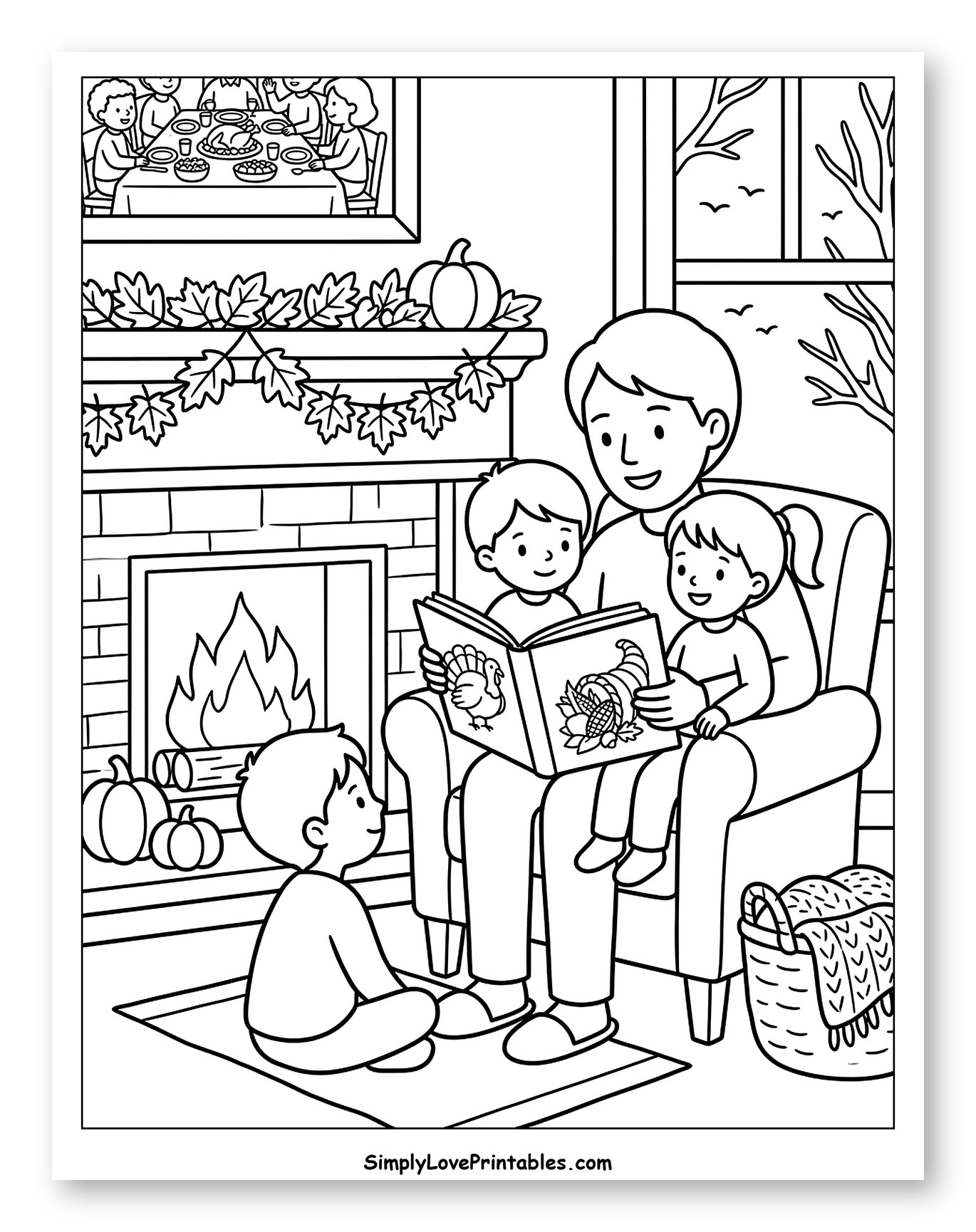 Cozy Family Story Time for Thanksgiving