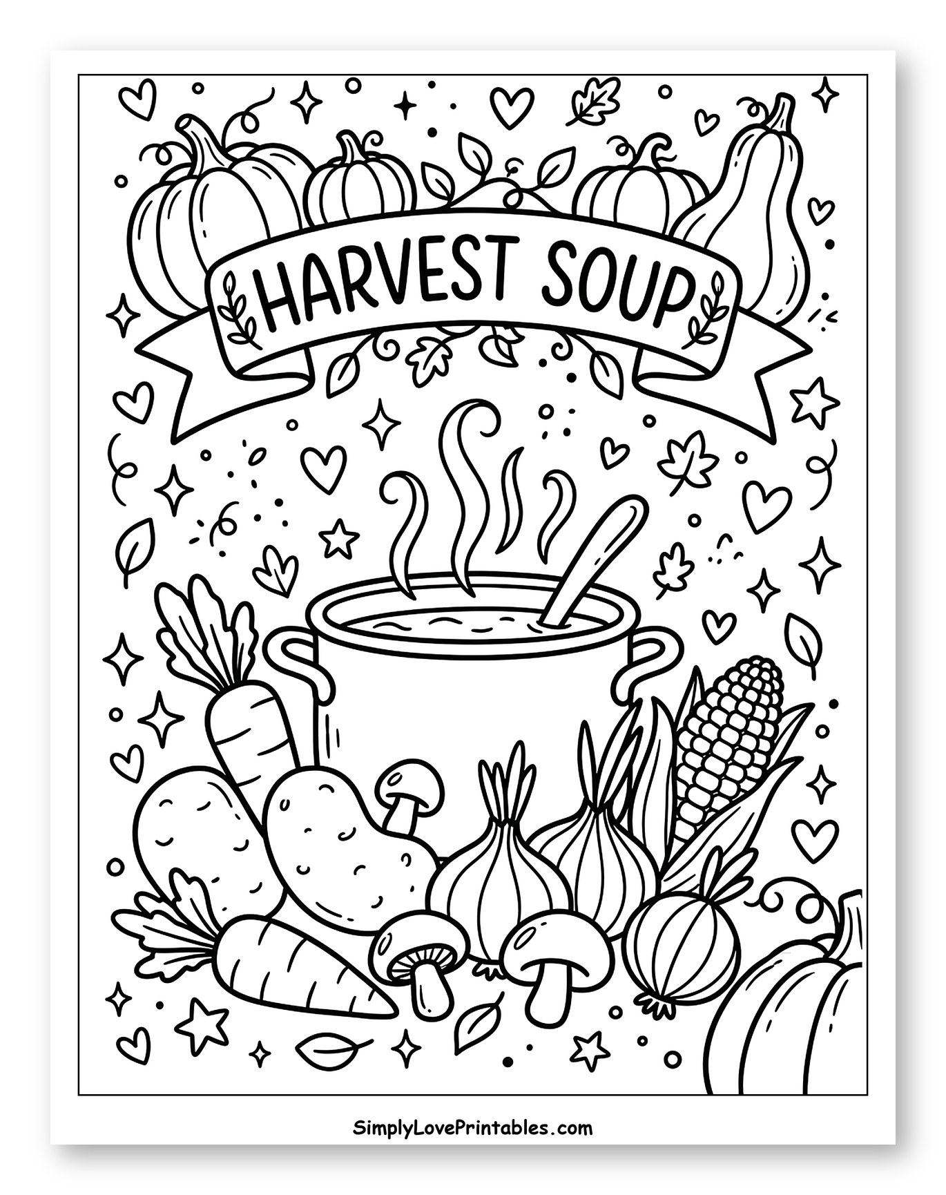 Cozy Harvest Soup and Autumn Vegetables