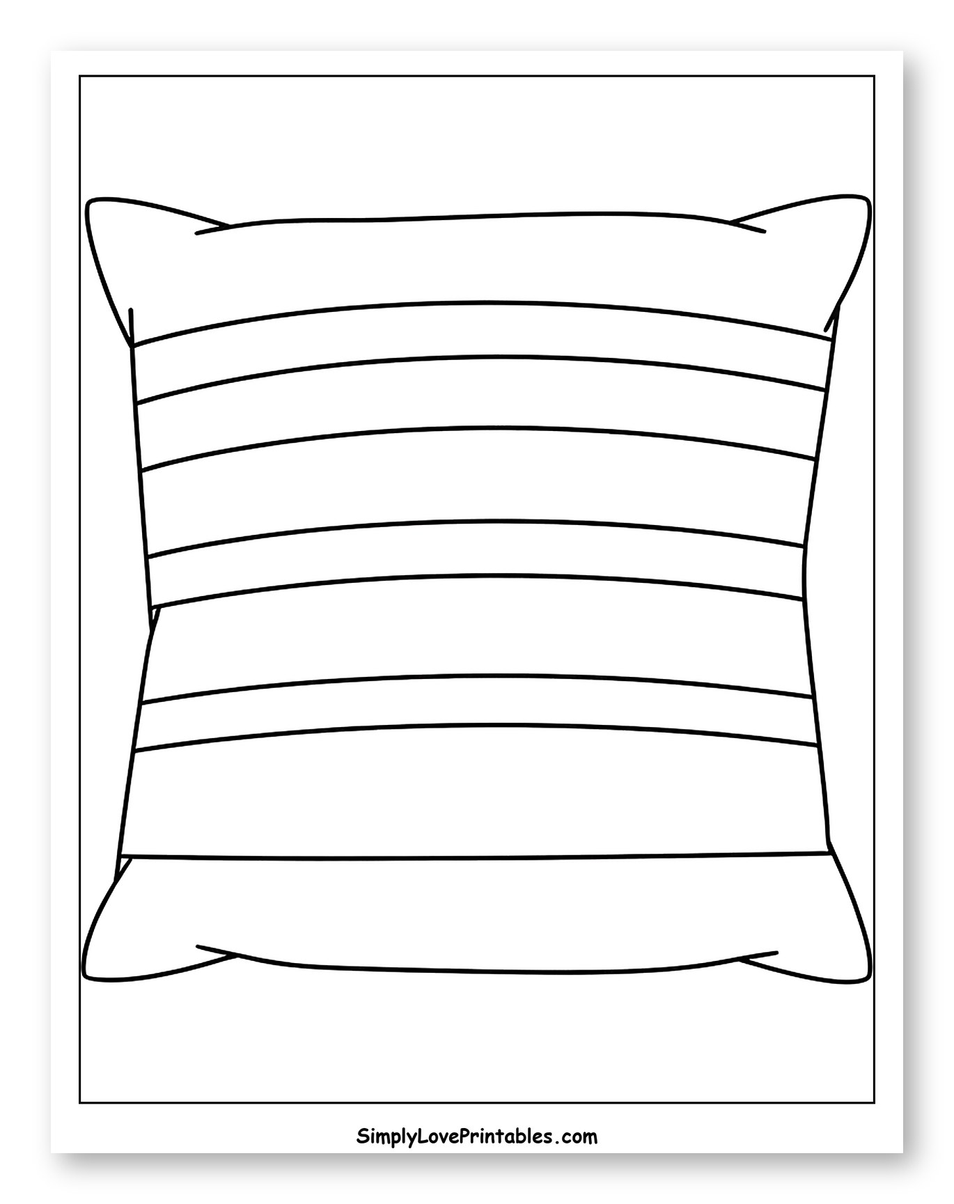 Cozy Pillow with Horizontal Stripes