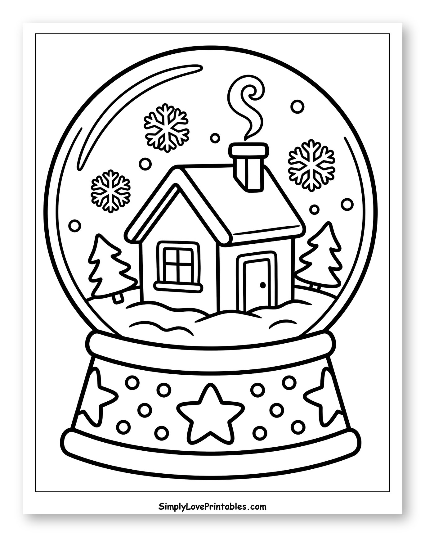 Cozy Winter Cabin in a Snow Globe