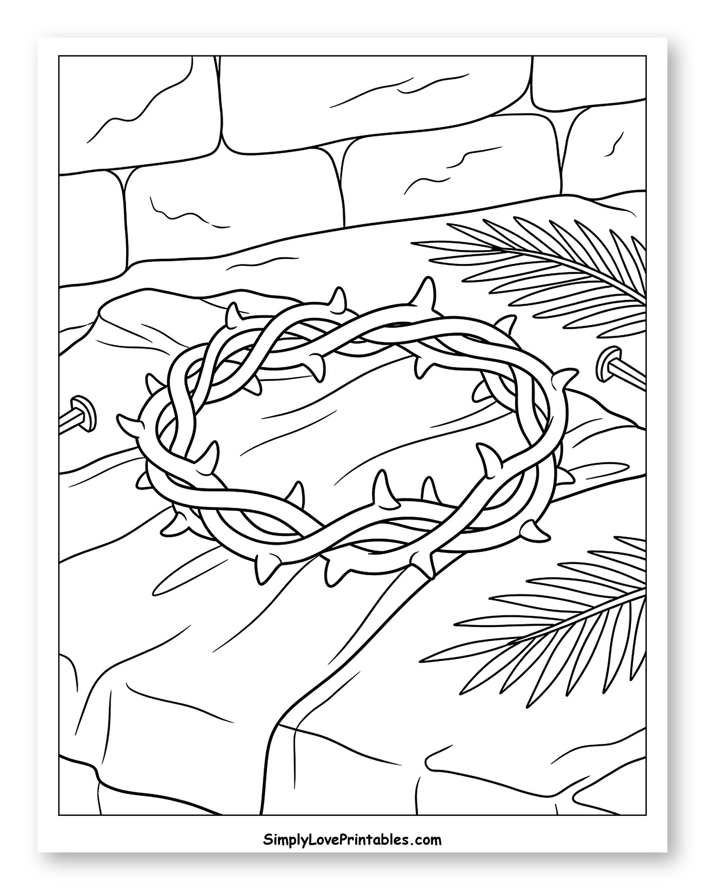Crown of Thorns on Draped Cloth