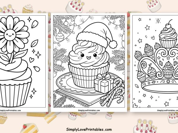 Cupcake coloring pages featured image