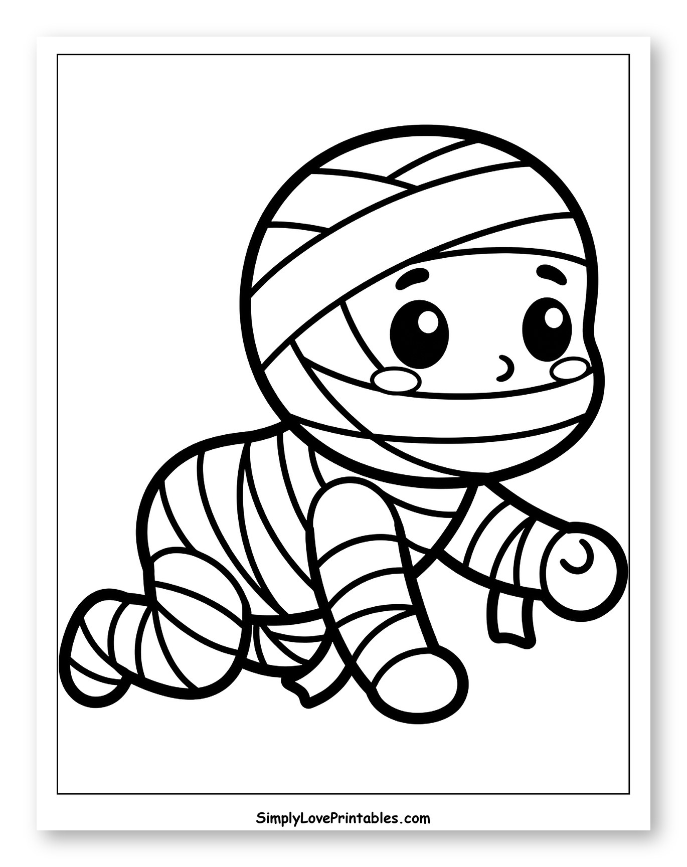 Cute Baby Mummy Crawling