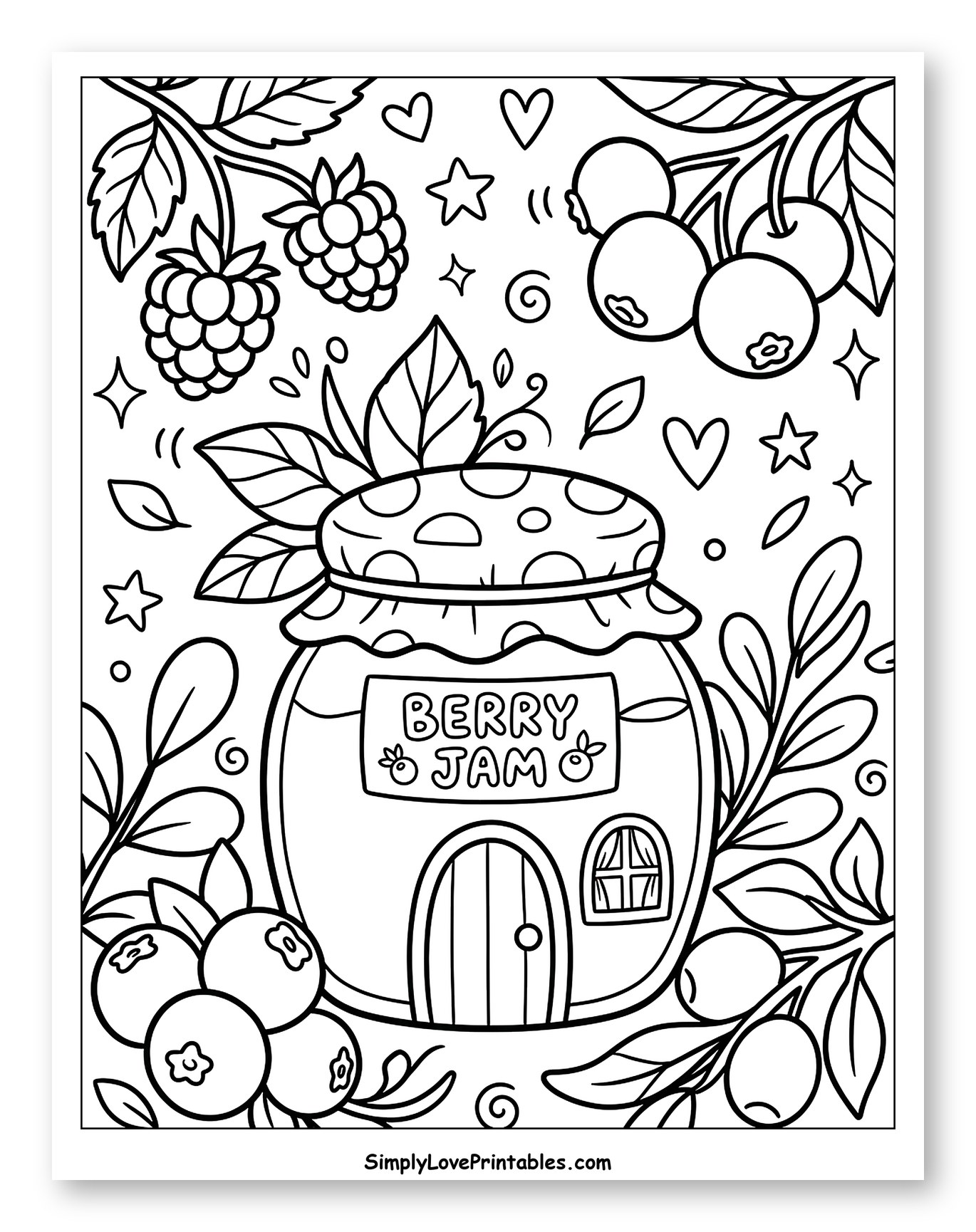 Cute Berry Jam Jar House