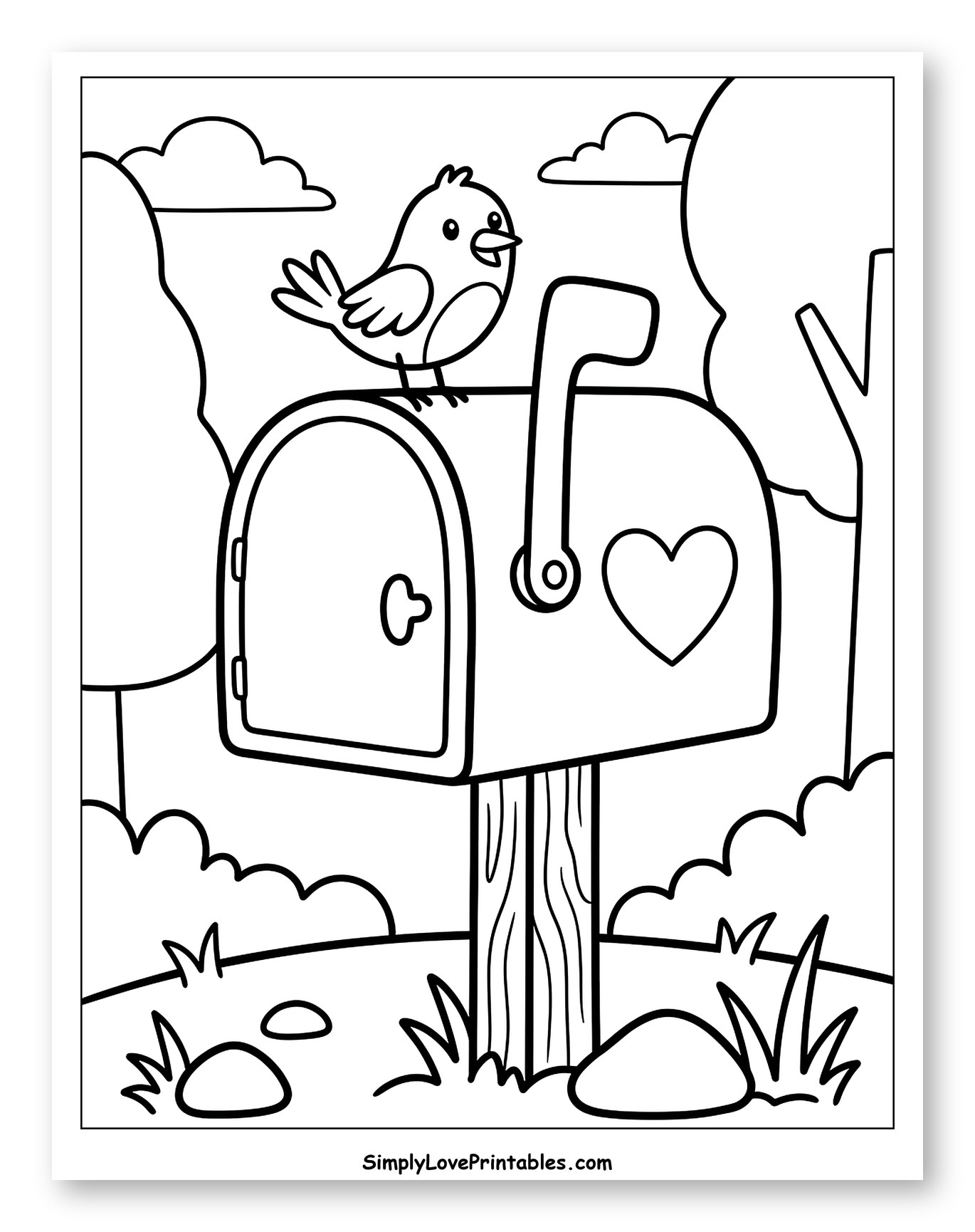 Cute Bird Sitting on a Mailbox
