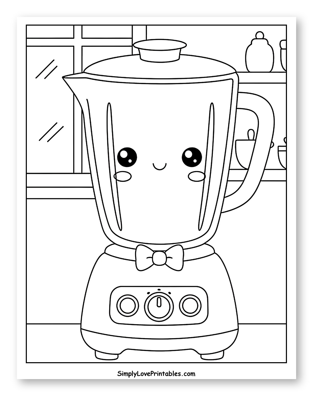 Cute Blender in a Kitchen Setting