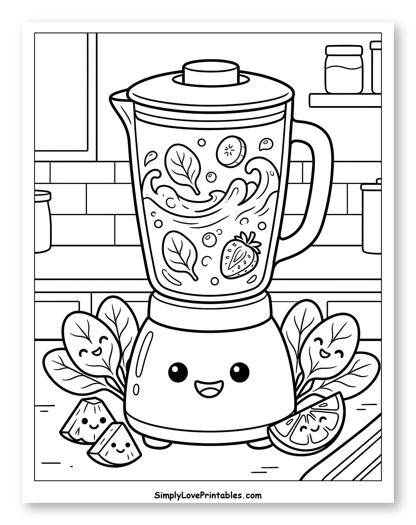 Cute Blender Making a Healthy Smoothie