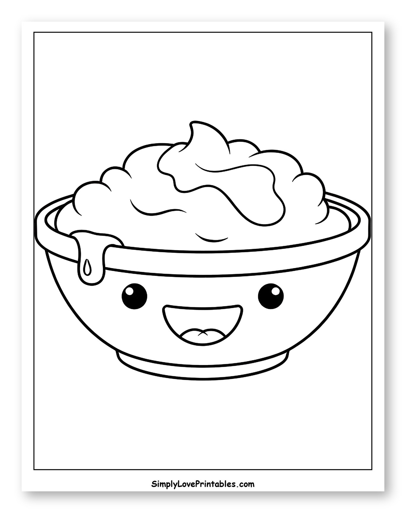 Cute Bowl of Mashed Potatoes