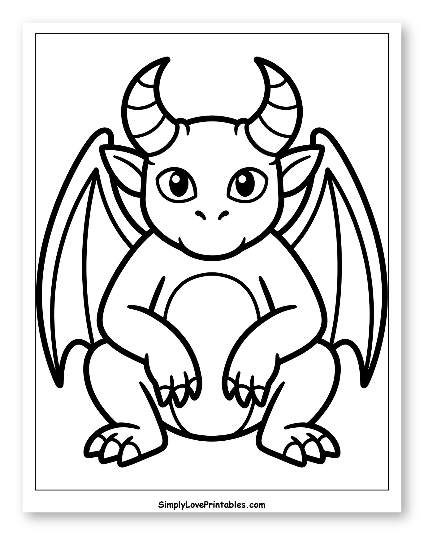 Cute Cartoon Baby Gargoyle Creature