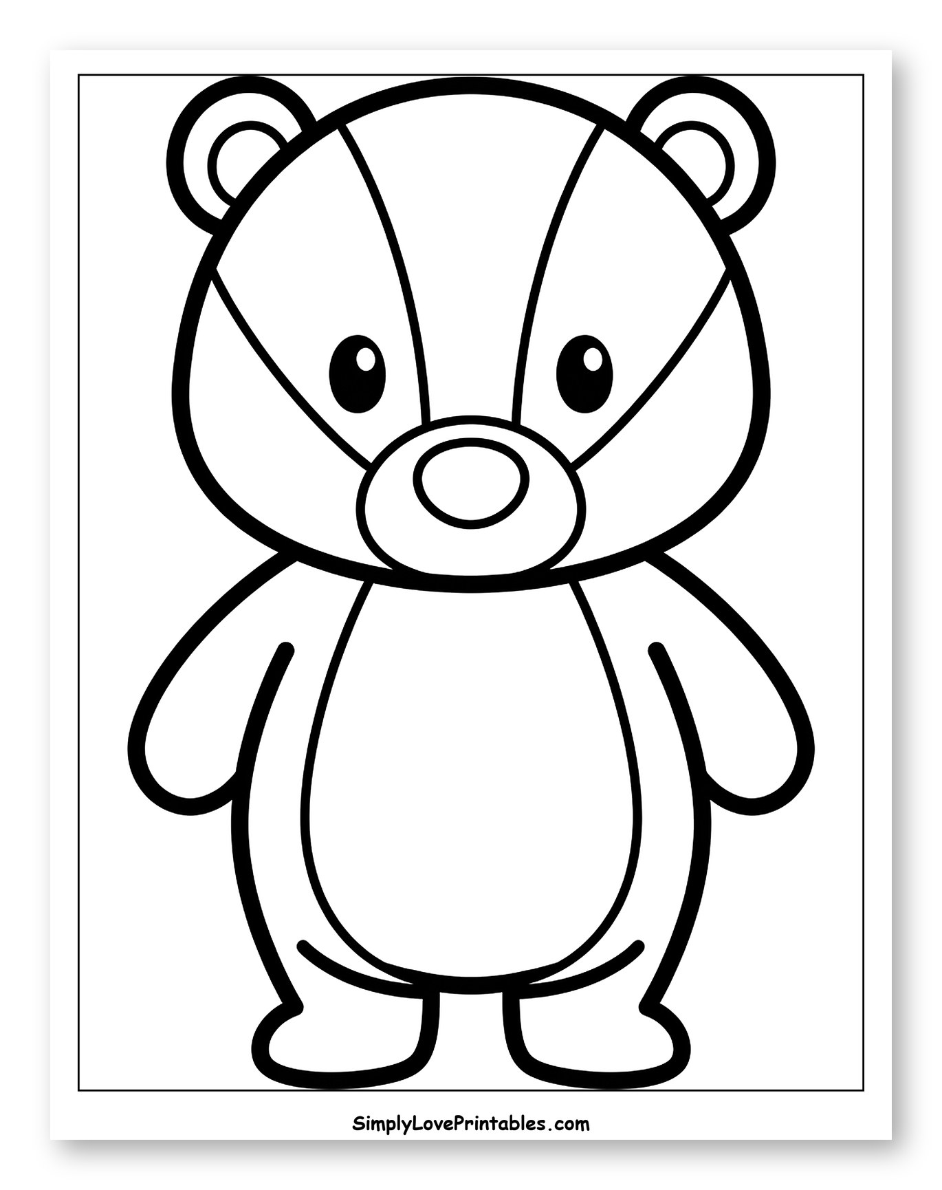 Cute Cartoon Striped Badger Stuffed Animal