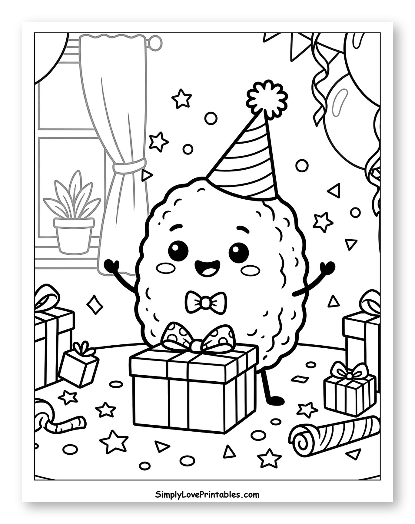 Cute Chicken Nugget at a Birthday Party