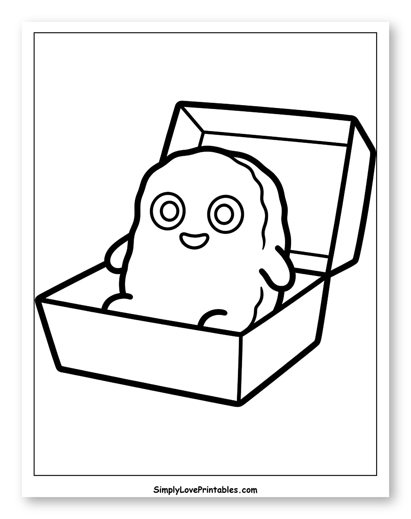 Cute Chicken Nugget in a Box