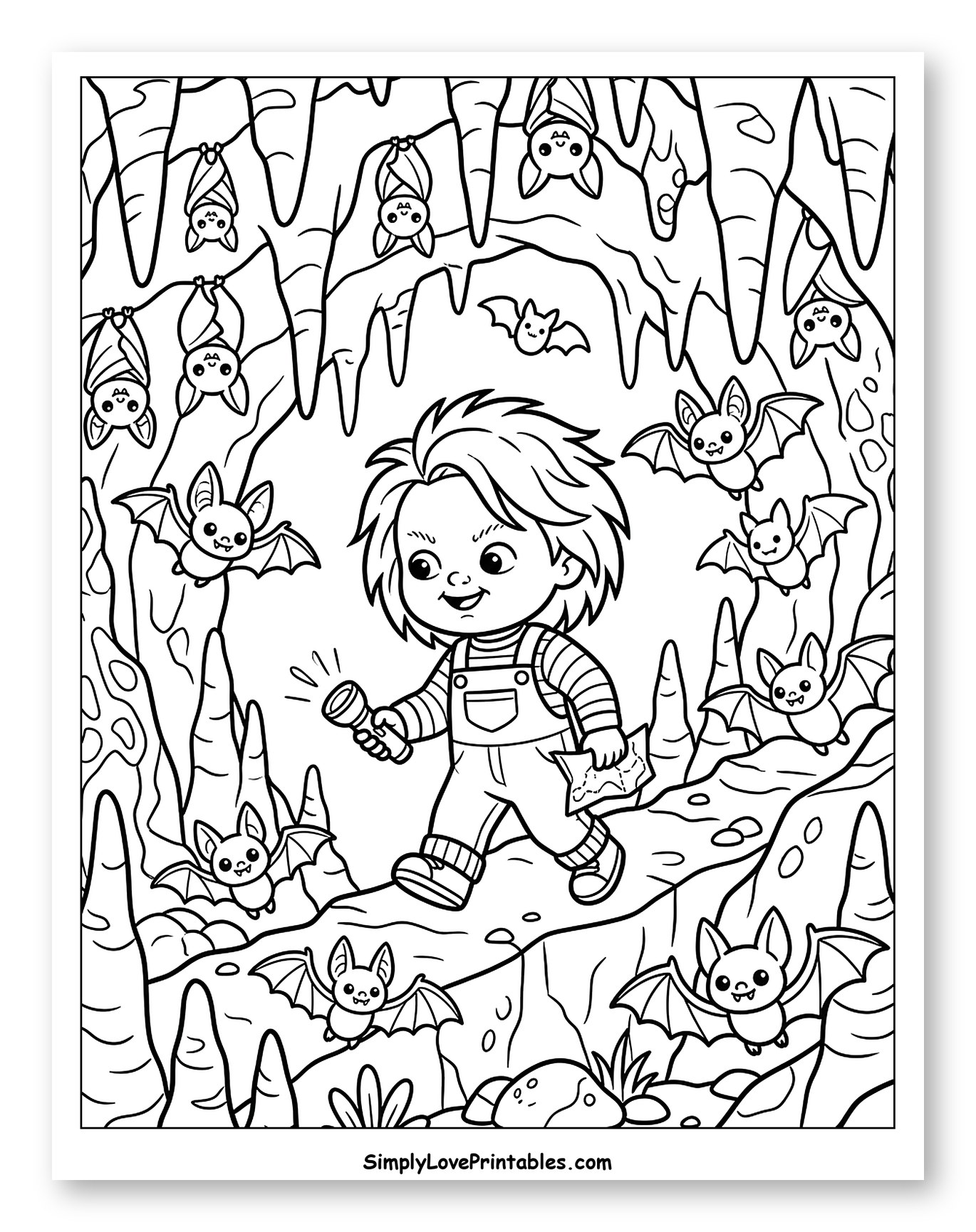 Cute Chucky Discovering a Bat Cave
