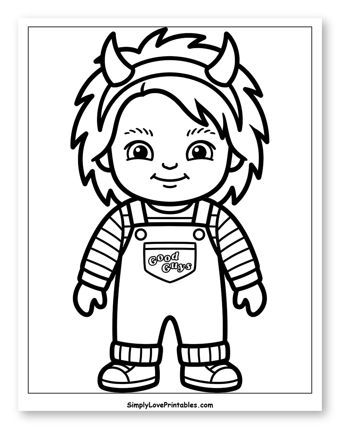 Cute Chucky Doll with Devil Horns