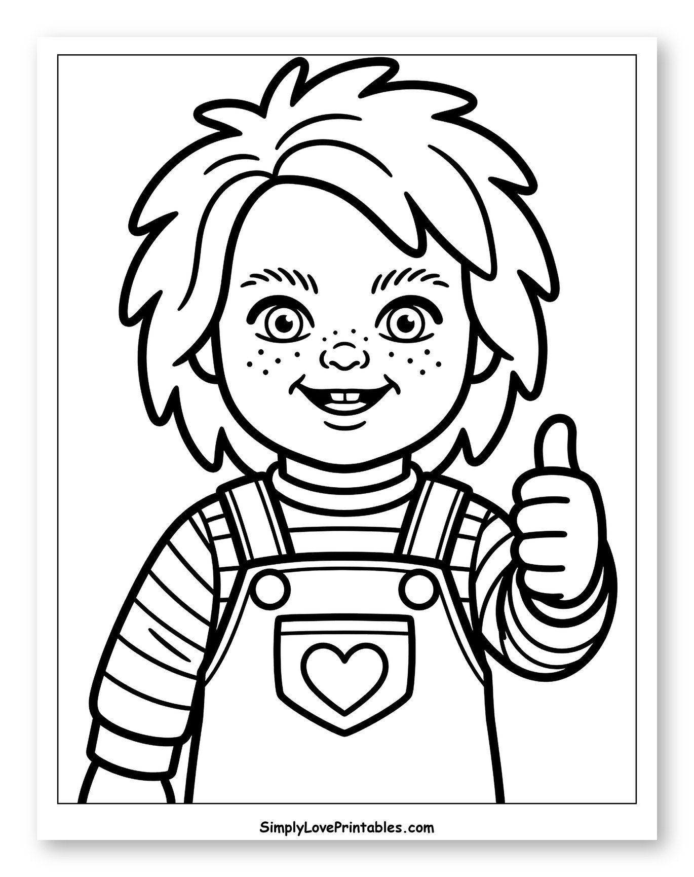 Cute Chucky Doll with Thumbs Up