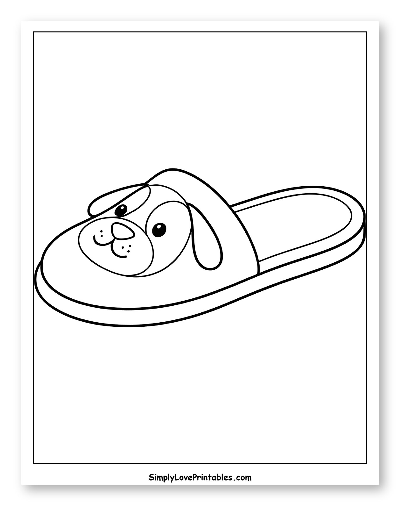 Cute Dog Design Slipper