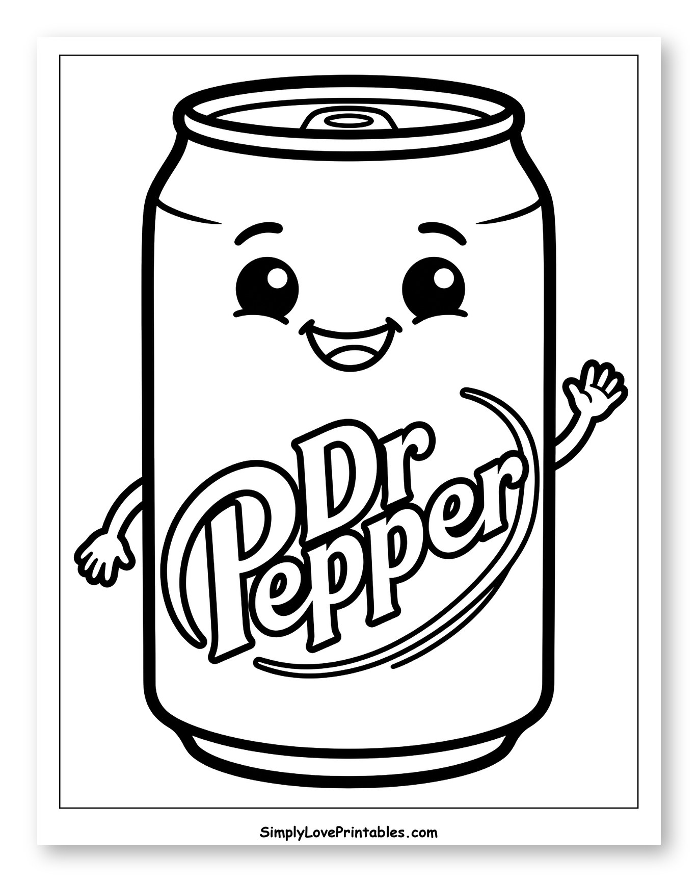 Cute Dr. Pepper Can Waving
