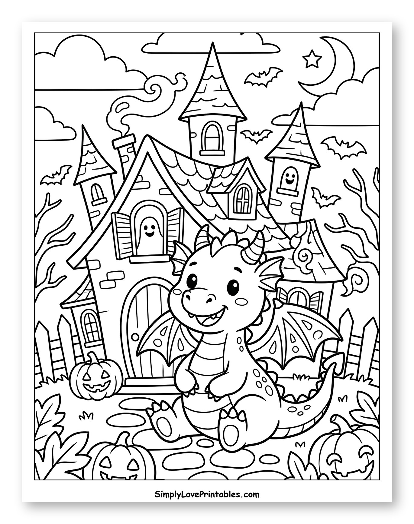 Cute Dragon at Spooky Haunted House