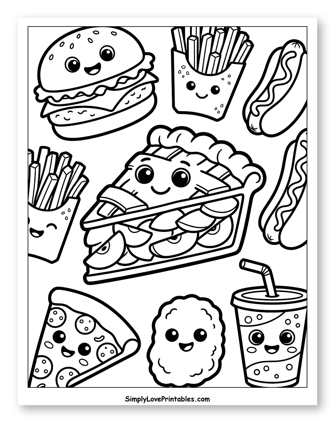 Cute Fast Food Friends Collection