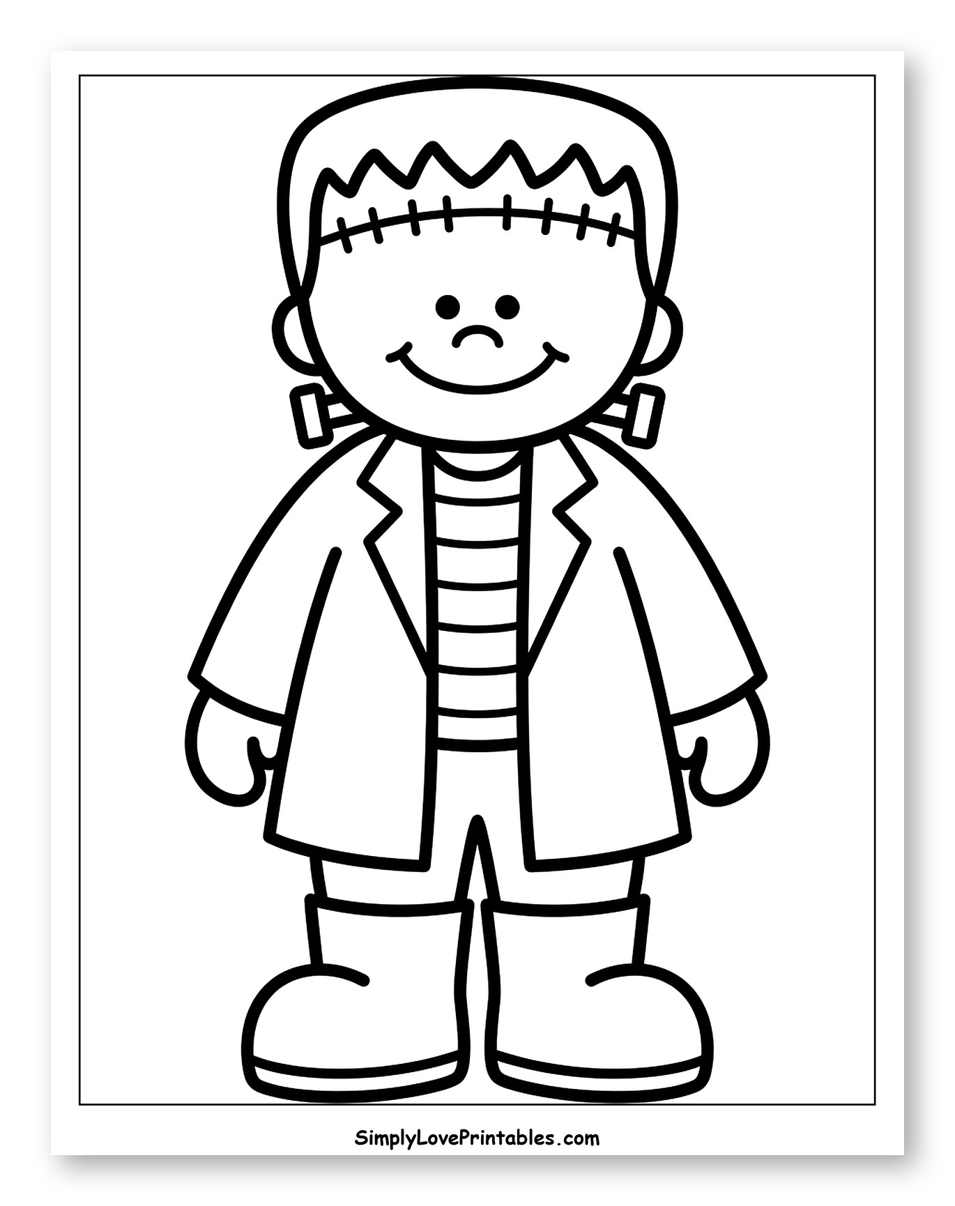 Cute Frankenstein Monster for Halloween