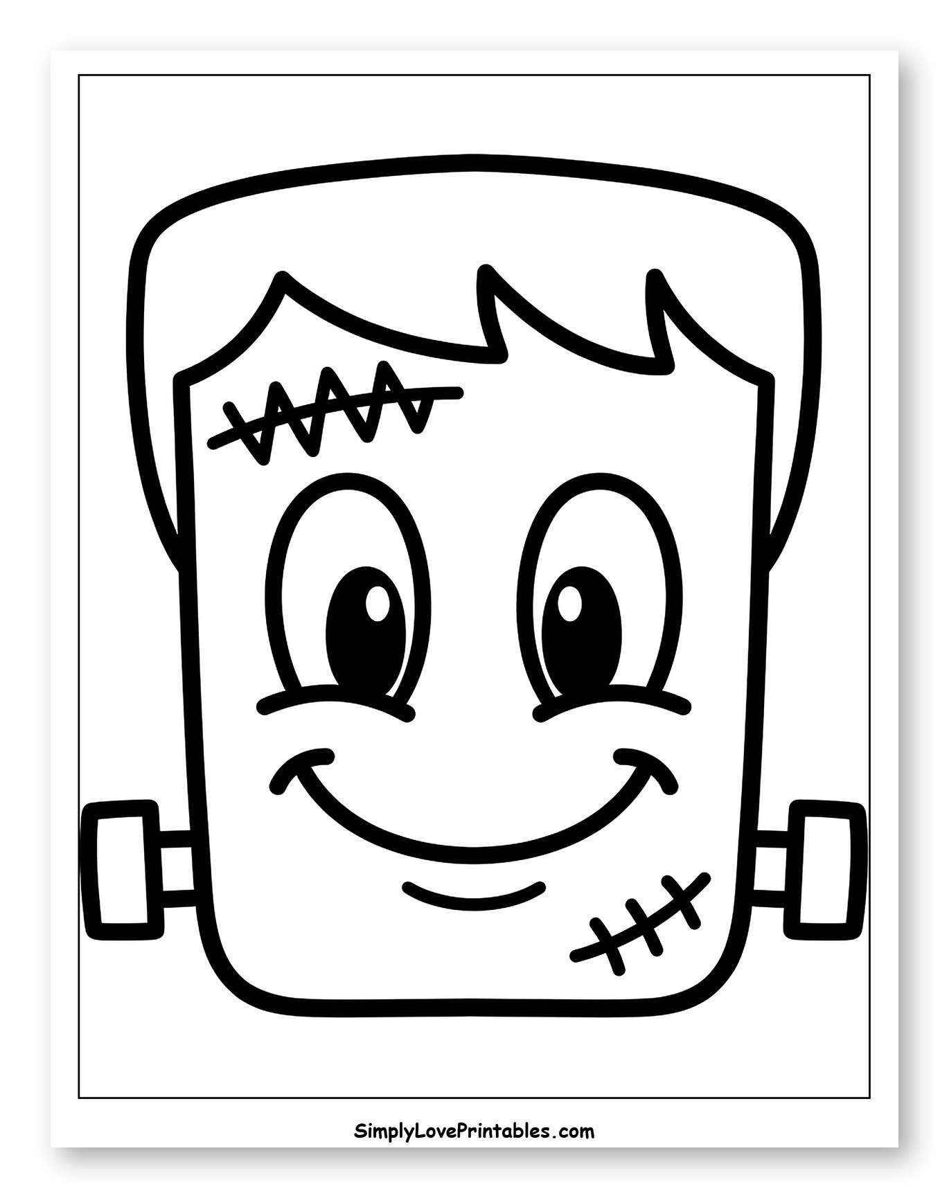 Cute Frankenstein's Monster Smiling