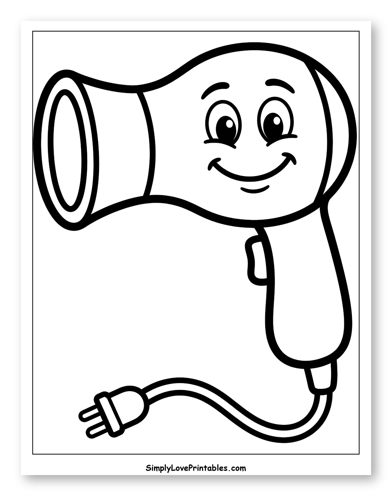 Cute Hair Dryer with a Friendly Face