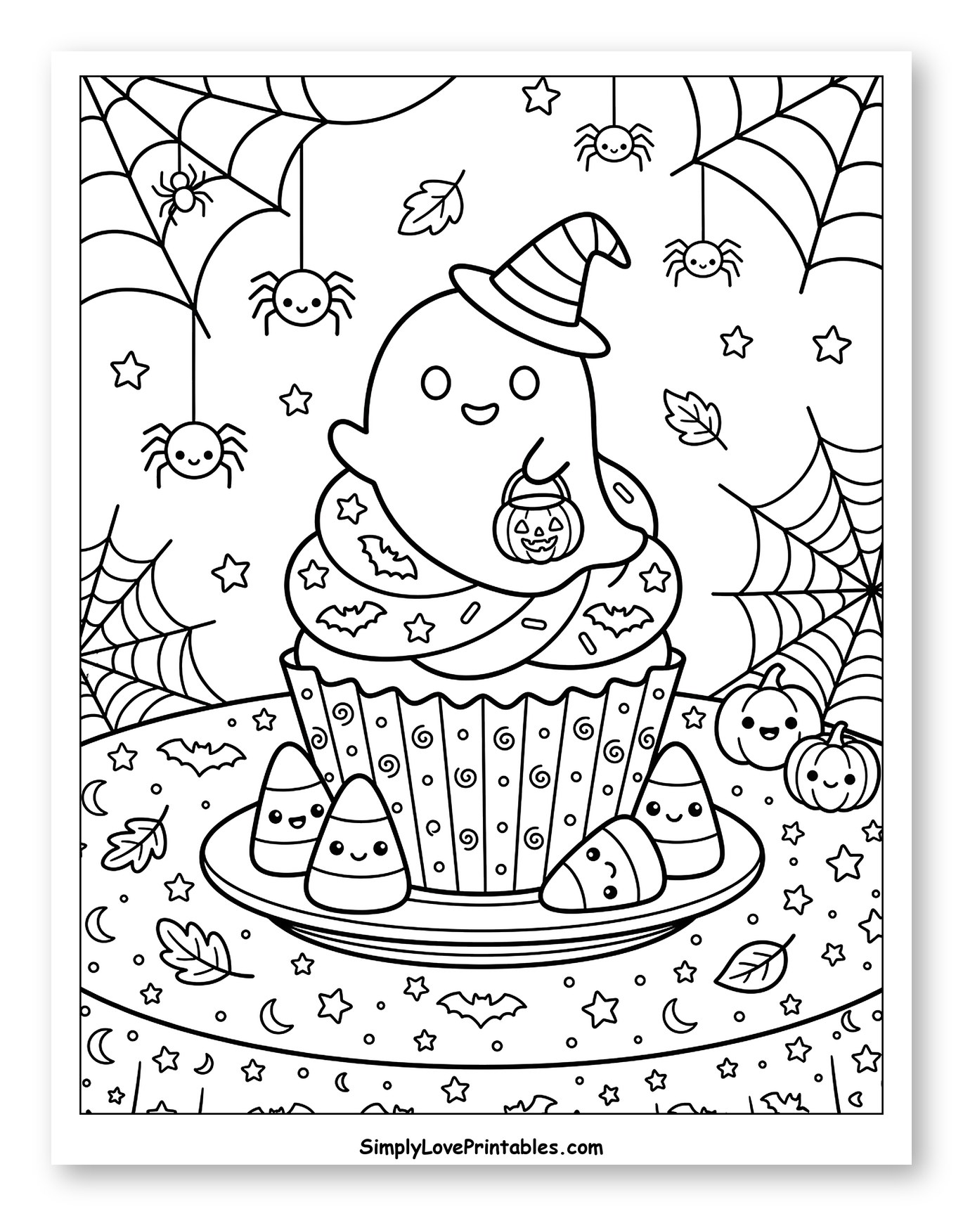 Cute Halloween Ghost Cupcake Treat