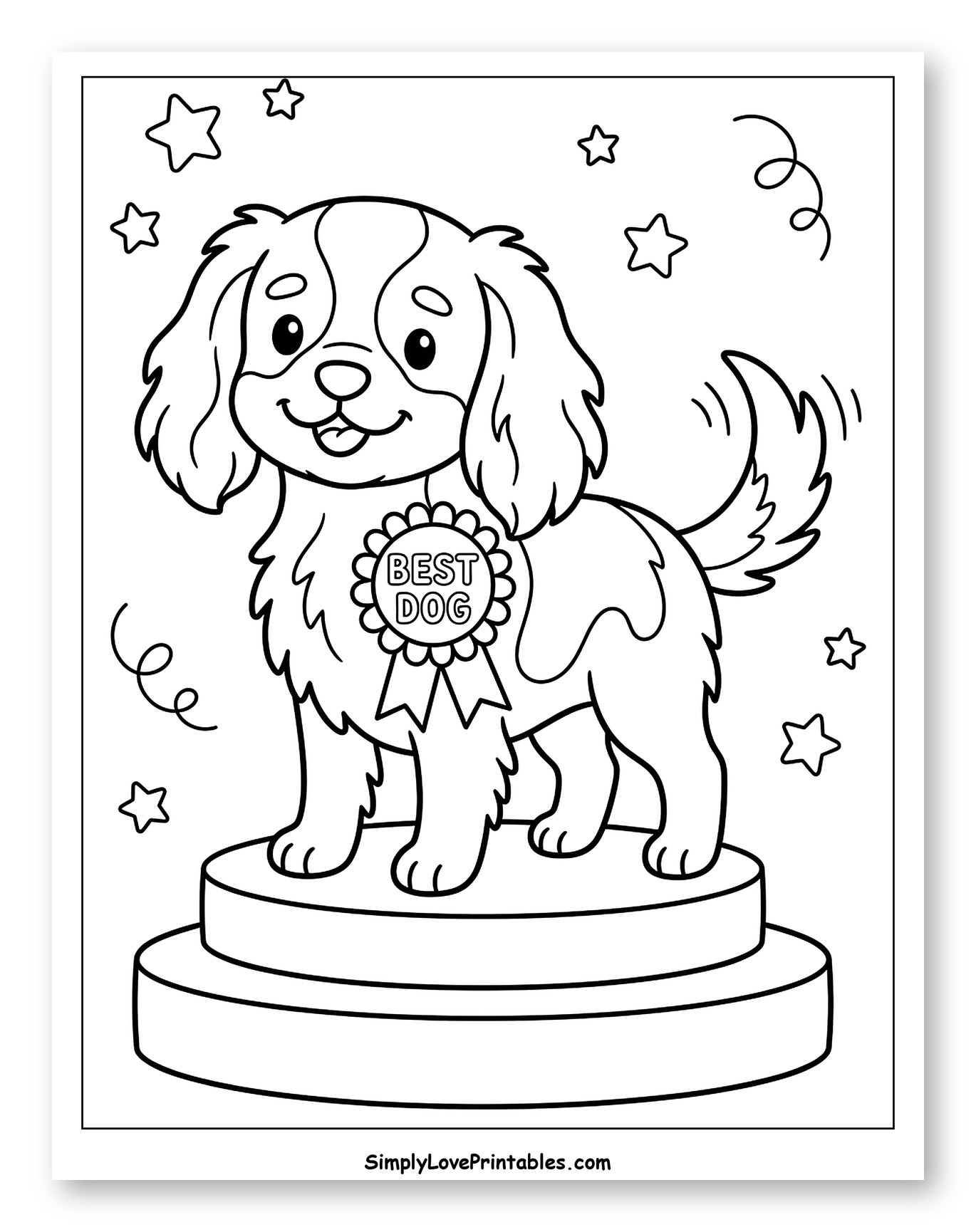 Cute King Charles Spaniel Awarded Best Dog