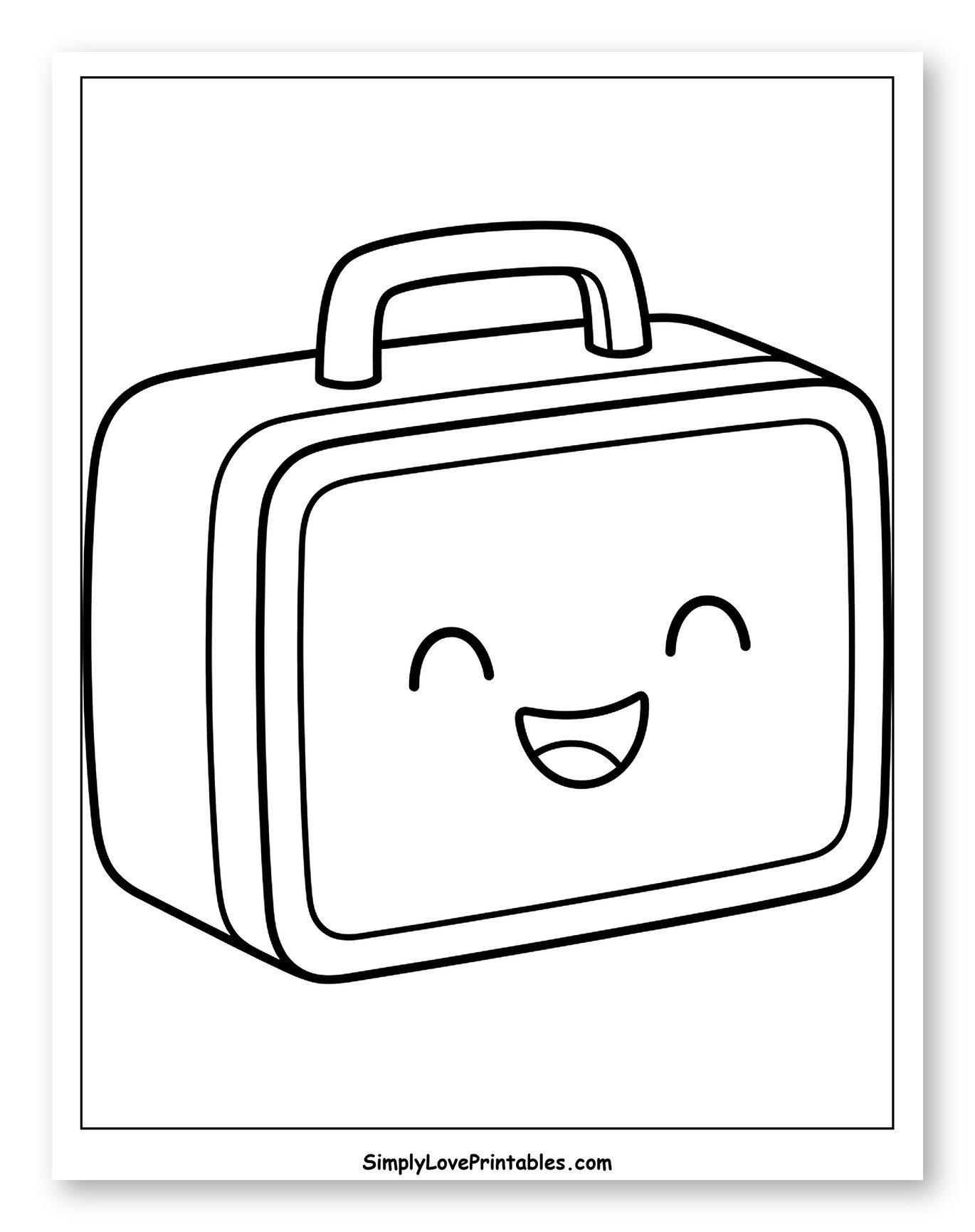 Cute Lunchbox with a Smiling Face