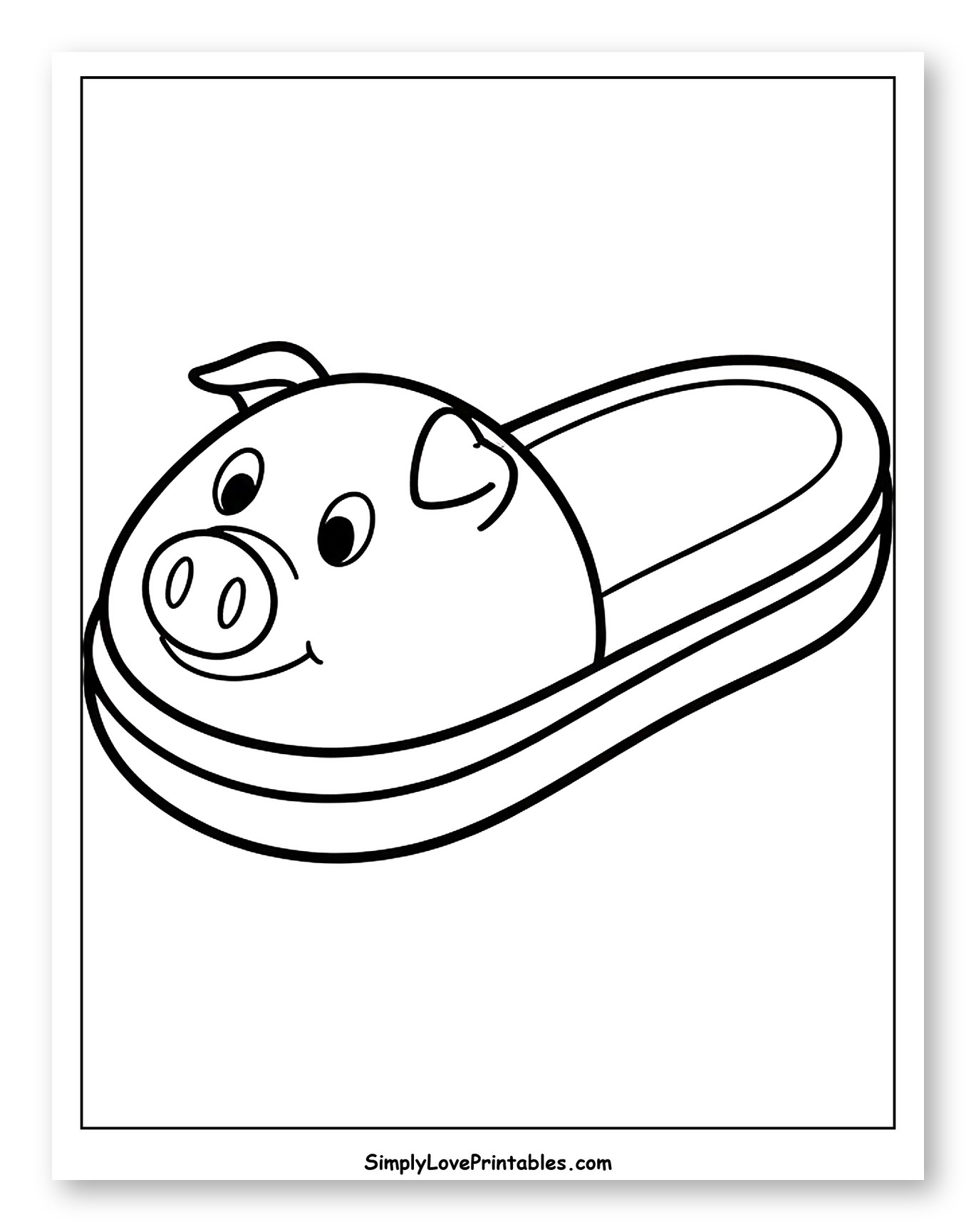 Cute Pig Head Slipper