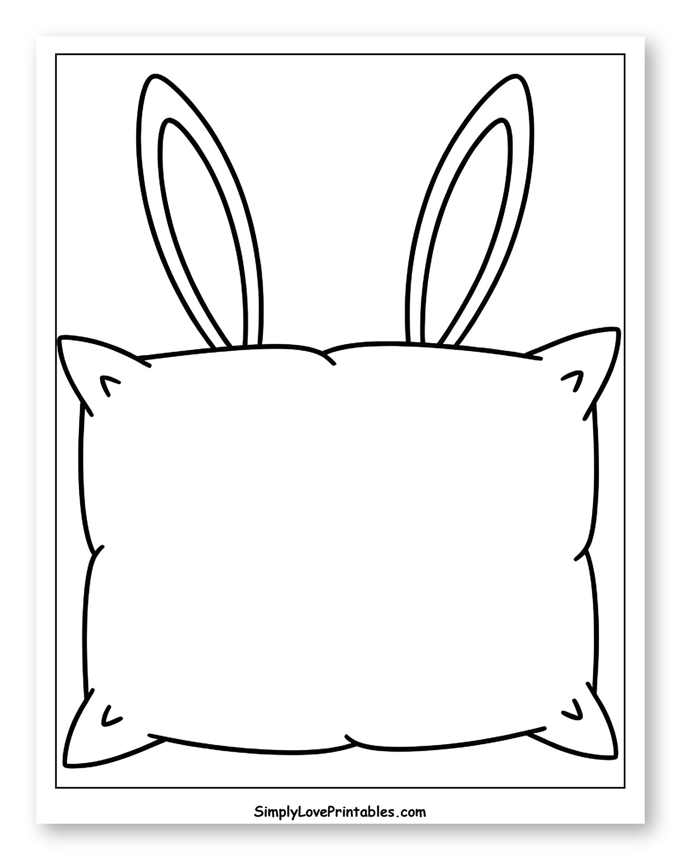 Cute Pillow with Bunny Ears