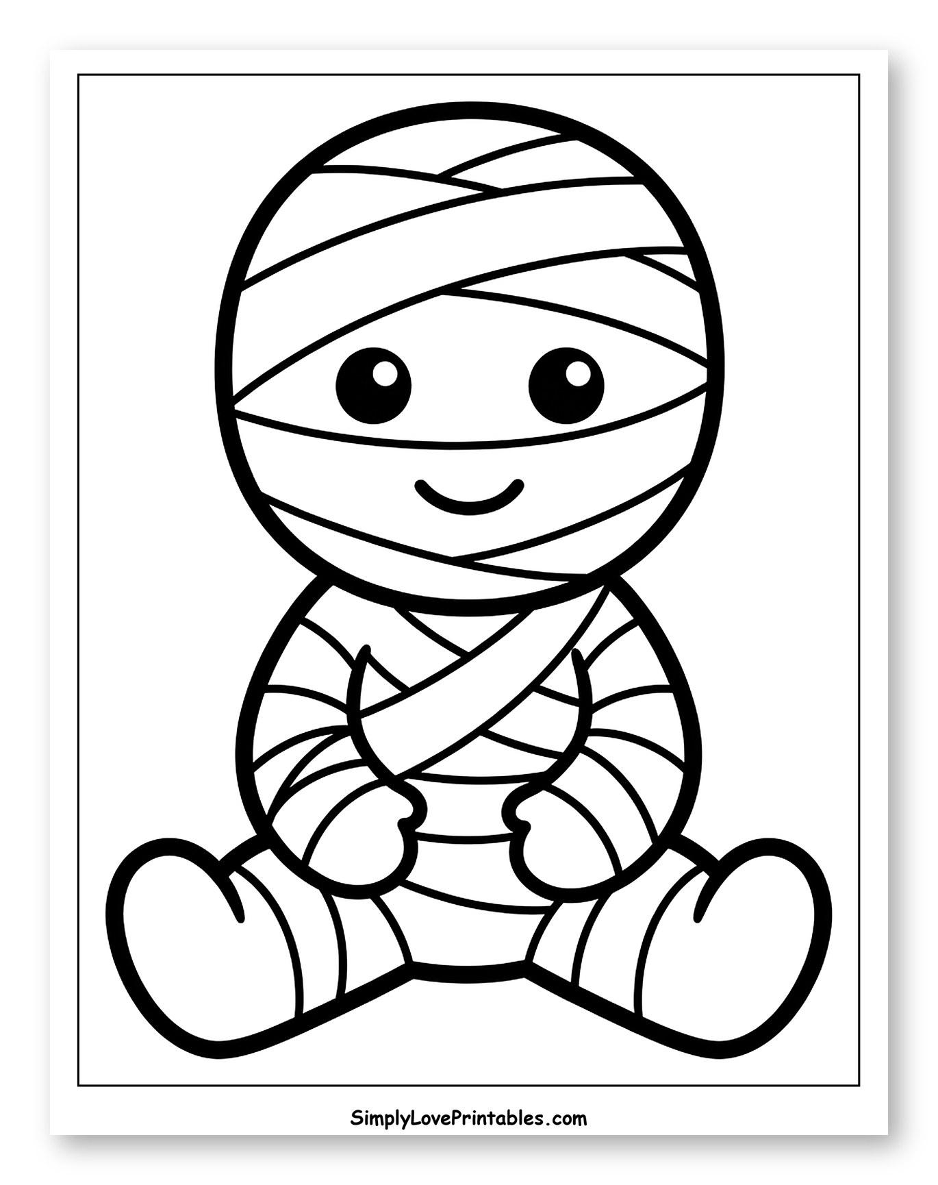 Cute Sitting Baby Mummy