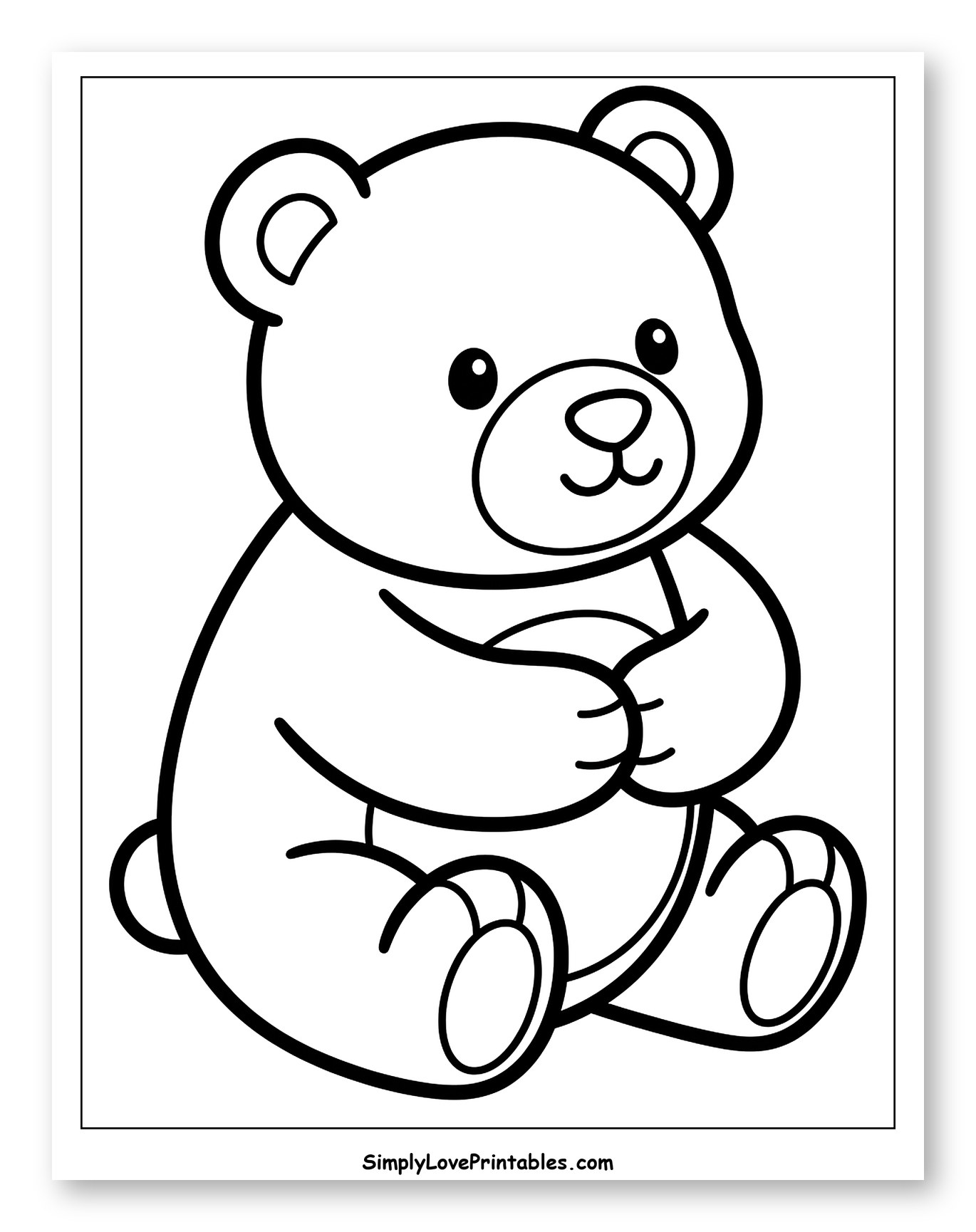 Cute Sitting Teddy Bear